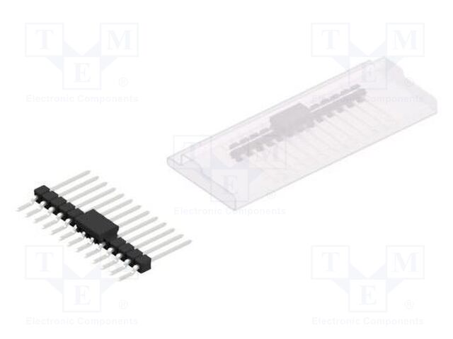 Connector: pin strips; pin header; male; PIN: 13; 2.54mm; SMT; 1x13