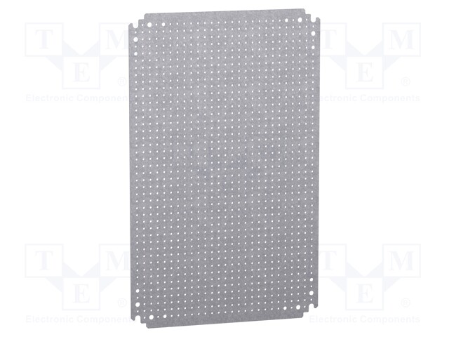 Mounting plate; microperforated