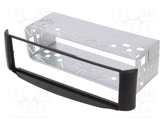 Radio mounting frame; Smart; 1 DIN; black