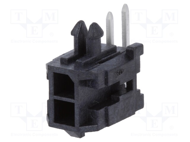 Socket; wire-board; male; Micro-Fit 3.0; 3mm; PIN: 2; THT; 5A; 600V