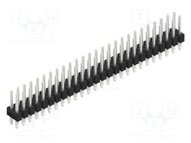 Connector: pin strips; pin header; male; PIN: 52; 2.54mm; THT; 2x26