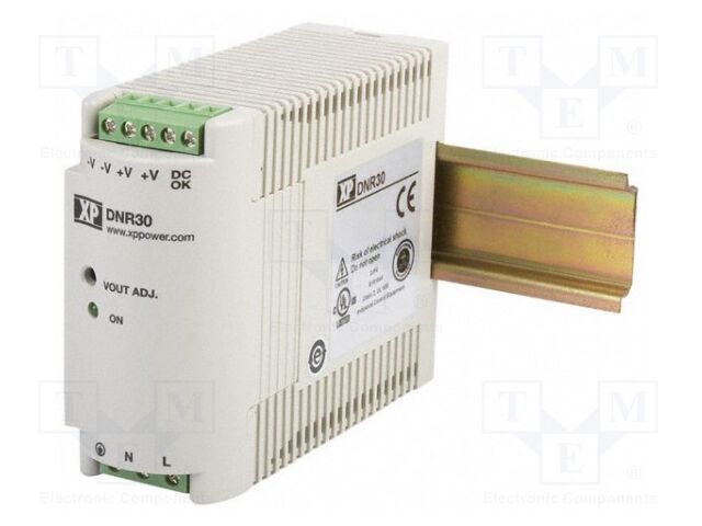 Power supply: switched-mode; 30W; 48VDC; 48÷55VDC; 625mA; 350g