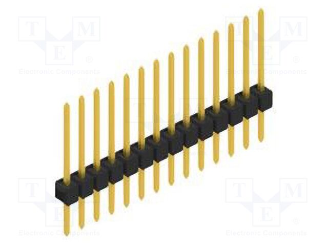 Connector: pin strips; pin header; male; PIN: 14; 2.54mm; THT; 1x14