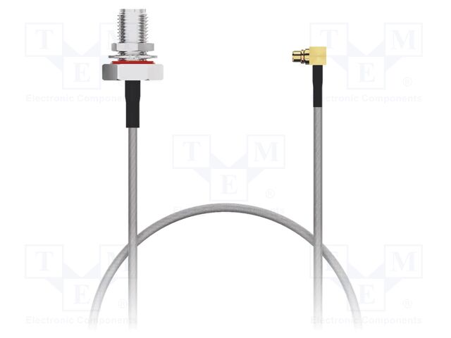 Cable; MMCX male,SMA female; angled,straight; -40÷125°C; 0÷3GHz