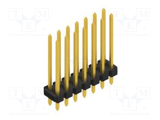 Connector: pin strips; pin header; male; PIN: 14; 2.54mm; THT; 2x7