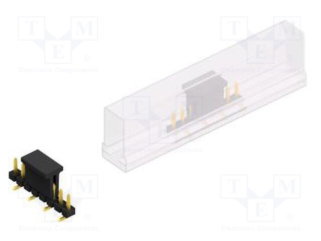 Connector: pin strips; pin header; male; PIN: 8; 2.54mm; SMT; 1x8