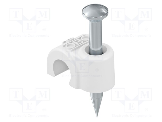 Bracket; Cable P-clips; with a nail; 7mm