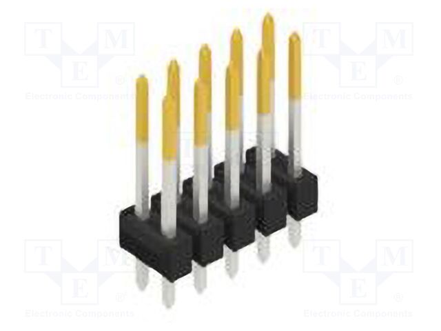 Connector: pin strips; pin header; male; PIN: 10; 2.54mm; THT; 2x5
