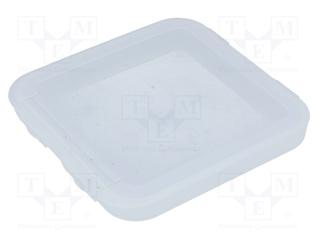 Container: box; 133x133x13mm; polypropylene