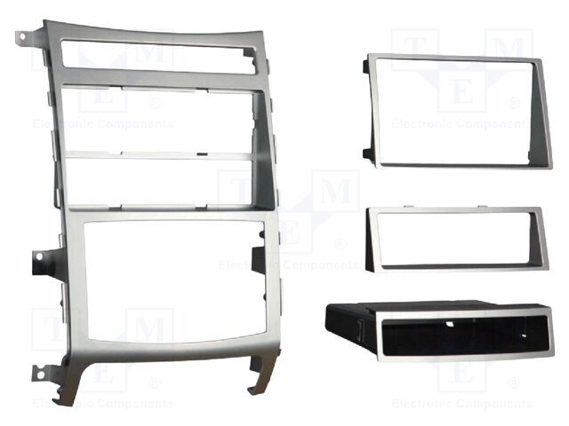 Radio frame; Hyundai; 2 DIN; silver