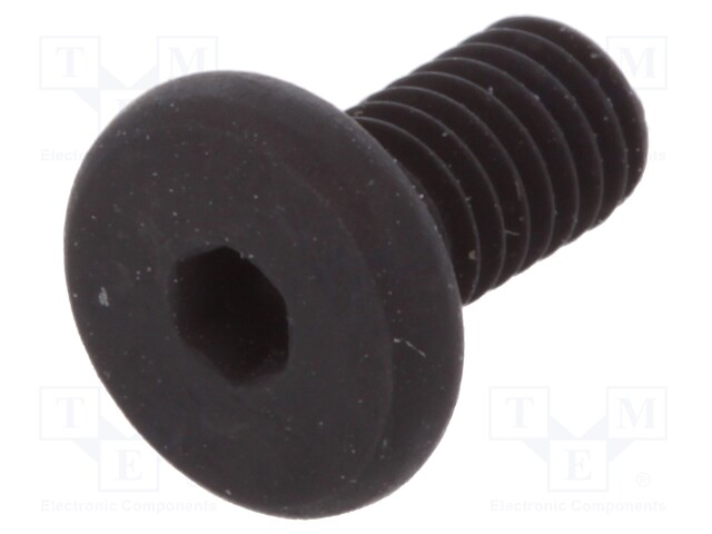 Screw; M3x6; Head: cheese head; imbus; steel; black finish