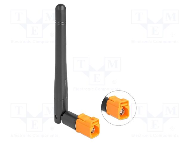 Antenna; inner,WiFi; black; Fakra; push-in; female; 50Ω; -10÷55°C