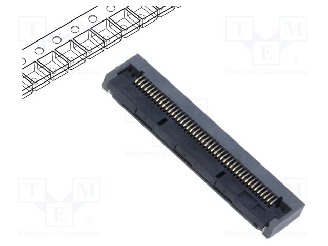 Connector: FFC/FPC; FH28K; horizontal; SMT; PIN: 45; 500mA; 50V