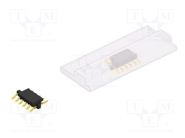 Connector: pin strips; pin header; male; PIN: 6; 2mm; SMT; 1x6; 100V