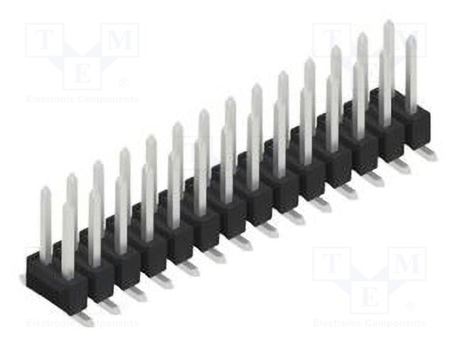 Connector: pin strips; pin header; male; PIN: 28; 2.54mm; SMT; 2x14