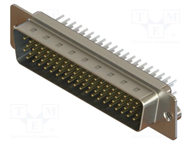 Connector: D-Sub HD; PIN: 78; socket; male; angled; THT; MHDD