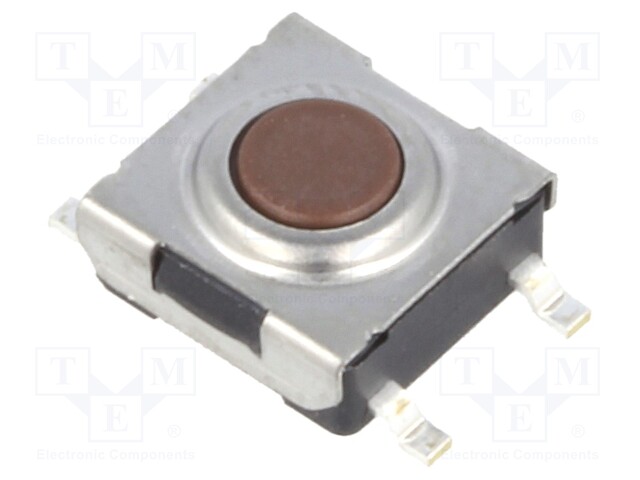 Microswitch TACT; SPST-NO; Pos: 2; 0.05A/12VDC; SMT; none; 1.6N