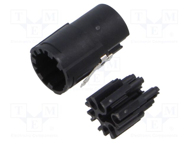 Connector: M17; female; contact insert; PIN: 6; crimped
