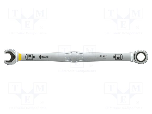 Wrench; combination spanner,with ratchet; 10mm; steel; long