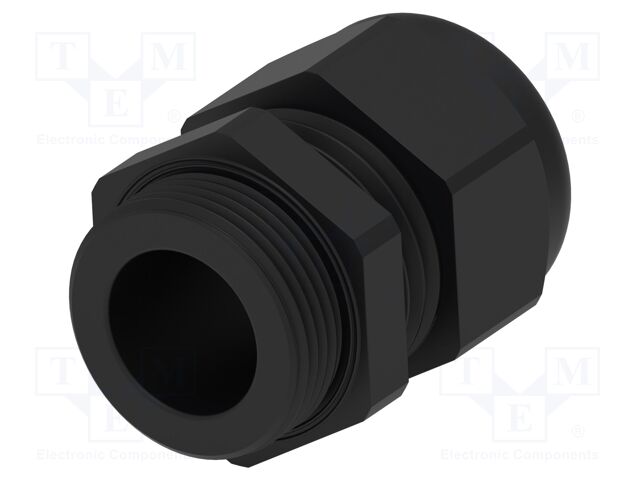 Cable gland; without nut; M25; 1.5; IP68; Mat: polyamide; black