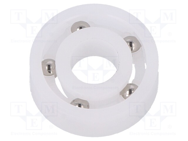 Bearing: ball; Øint: 7mm; Øout: 19mm; W: 6mm; Cage: polyamide