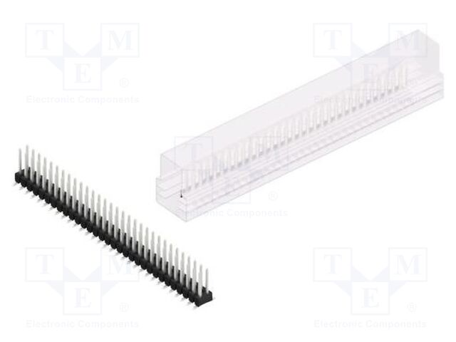 Connector: pin strips; pin header; male; PIN: 62; 2.54mm; SMT; 2x31