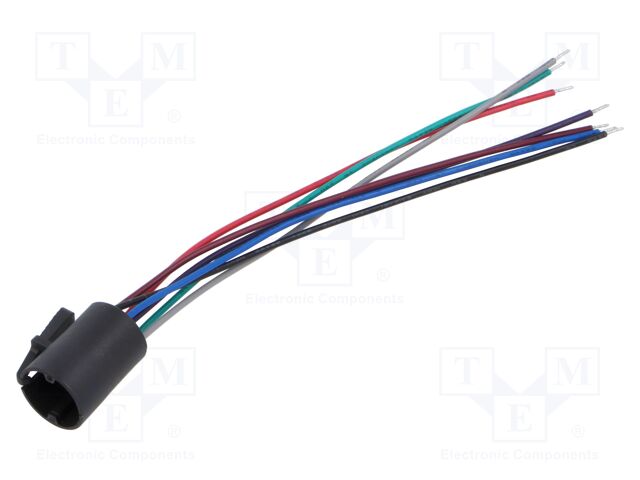 Contact block; Leads: leads 140mm; PVP; 20.5x24.1mm; PIN: 7; PVB3