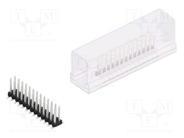 Connector: pin strips; pin header; male; PIN: 26; 2mm; SMT; 2x13