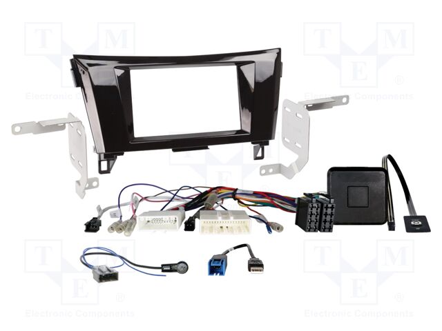 Adapter for control from steering wheel; Nissan; black gloss