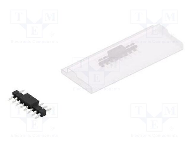 Connector: pin strips; pin header; male; PIN: 8; 2.54mm; SMT; 1x8