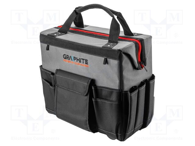Bag; tool case; black-grey; polyester; Energy+; 42l; power tools
