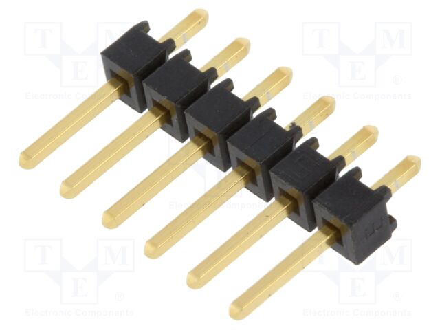 Connector: pin strips; pin header; male; PIN: 6; straight; 2.54mm