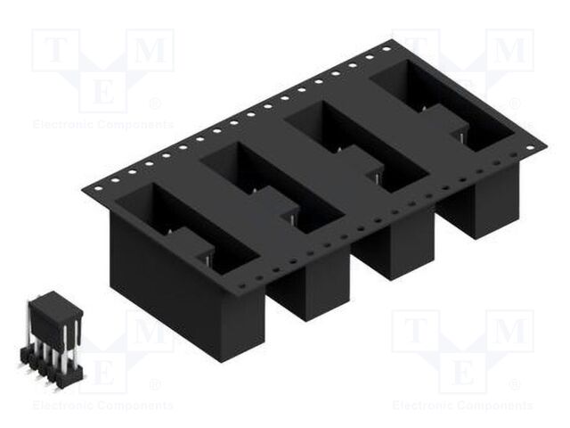 Connector: pin strips; pin header; male; PIN: 10; 2.54mm; SMT; 2x5
