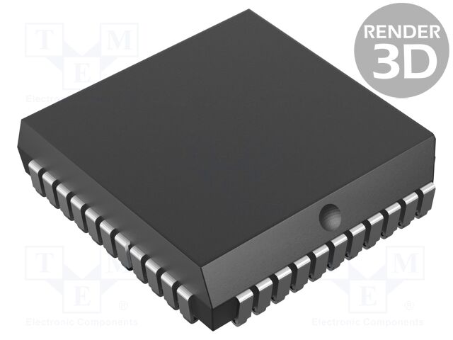 AVR microcontroller; EEPROM: 512B; SRAM: 512B; Flash: 8kB; PLCC44