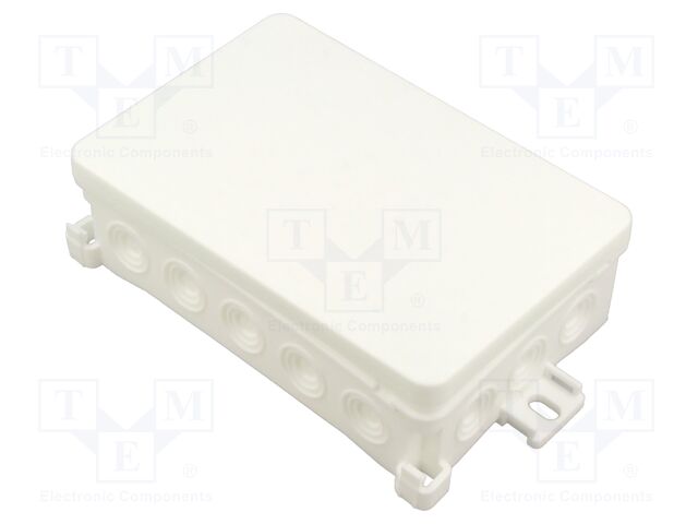 Enclosure: junction box; X: 90mm; Y: 40mm; Z: 135mm; IP54; white