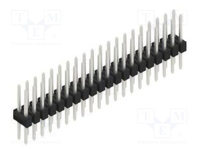 Connector: pin strips; pin header; male; PIN: 40; 2.54mm; THT; 2x20
