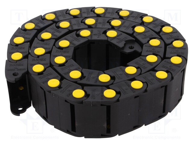 Cable chain; Series: Medium; Bend.rad: 40mm; L: 990mm; Colour: black