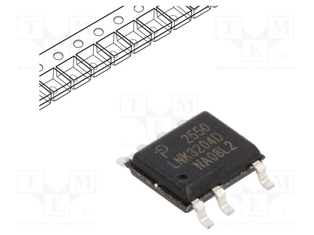 IC: PMIC; AC/DC switcher,SMPS controller; Uin: 85÷265V; SO-8C