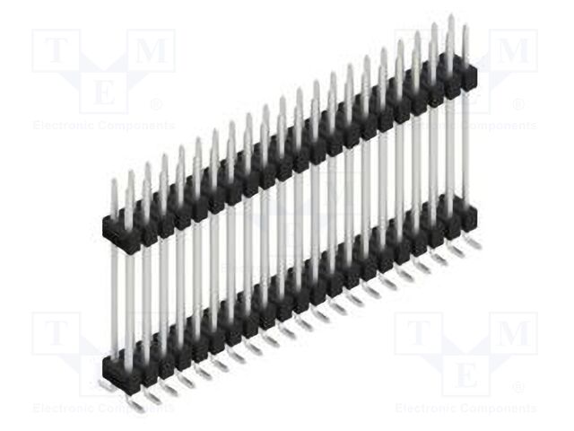 Connector: pin strips; pin header; male; PIN: 42; 2.54mm; SMT; 2x21