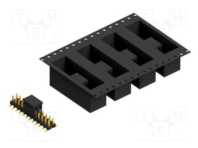 Connector: pin strips; pin header; male; PIN: 24; 2.54mm; SMT; 2x12