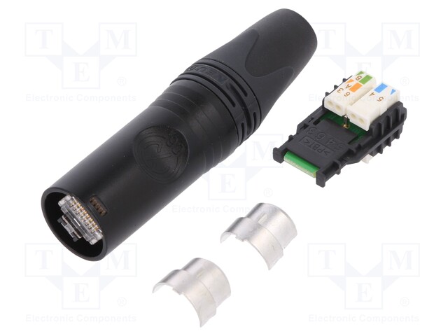 Plug; RJ45; etherCON; PIN: 8; Cat: 6a; gold-plated; Layout: 8p8c; IDC