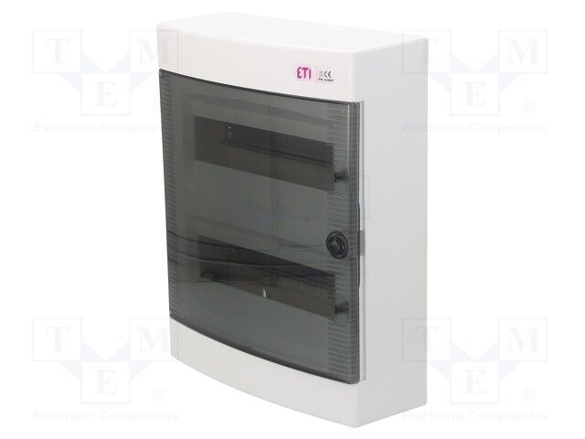 Enclosure: for modular components; IP40; white; No.of mod: 24