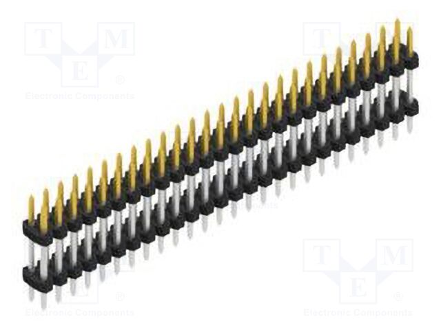 Connector: pin strips; pin header; male; PIN: 52; 2mm; THT; 2x26