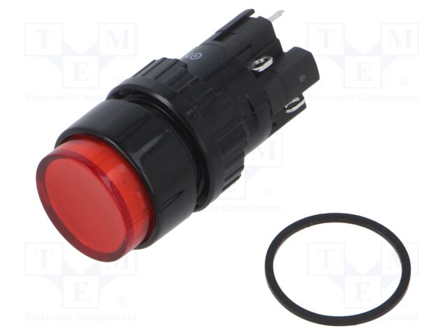 Switch: push-button; Pos: 2; SPDT; 2A/220VAC; 0.1A/220VDC; ON-(ON)