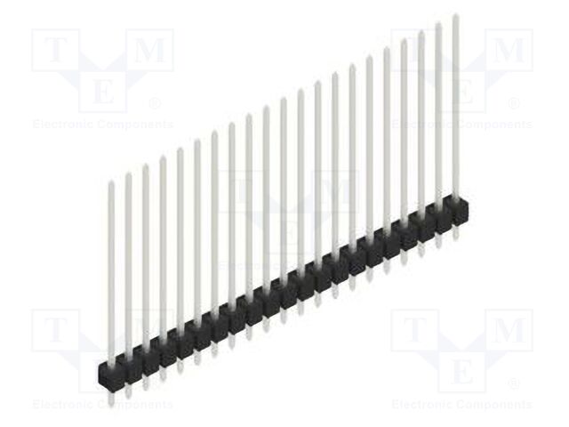 Connector: pin strips; pin header; male; PIN: 21; 2.54mm; THT; 1x21