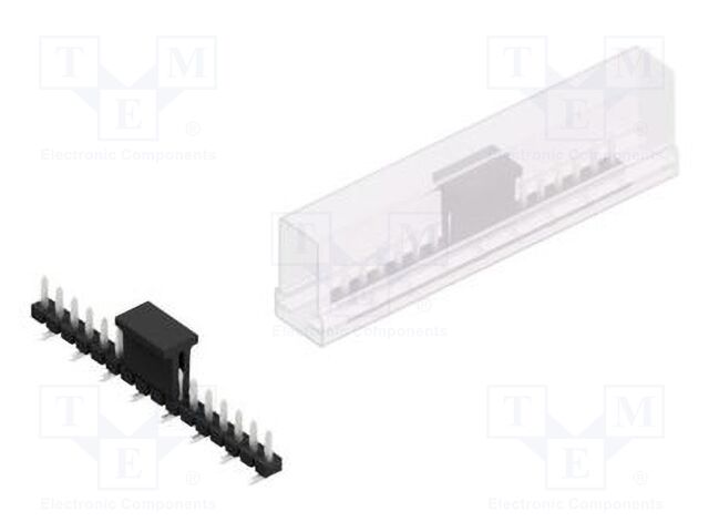 Connector: pin strips; pin header; male; PIN: 16; 2.54mm; SMT; 1x16