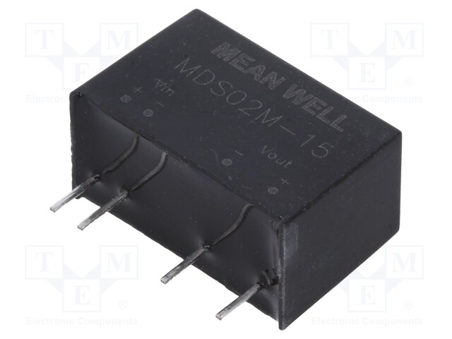 Converter: DC/DC; 2W; Uin: 10.8÷13.2V; 15VDC; Iout: 133mA; SIP7; 4.2g