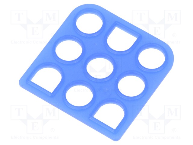 Profile gasket; Universal MATE-N-LOK; 6.35mm; PIN: 9; Layout: 3x3