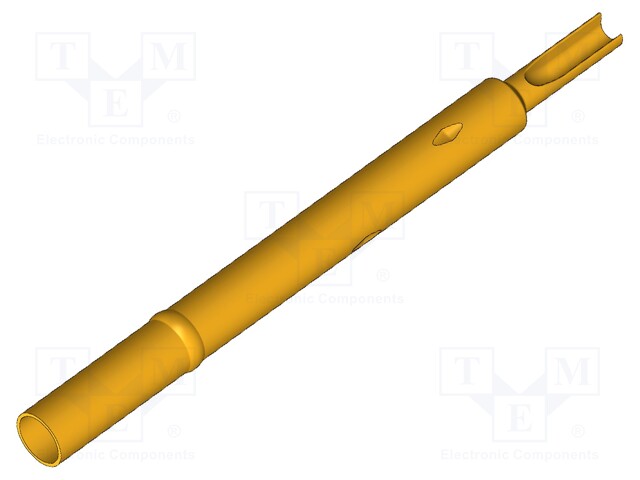 Test probe socket; Contact plating: gold-plated; soldered