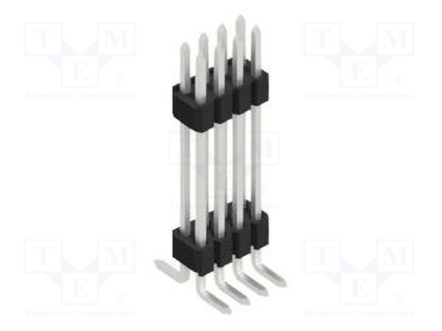 Connector: pin strips; pin header; male; PIN: 8; 1.27mm; SMT; 2x4